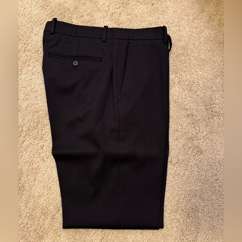Theory Slim Fit Navy Dress Pants 98% Wool 32